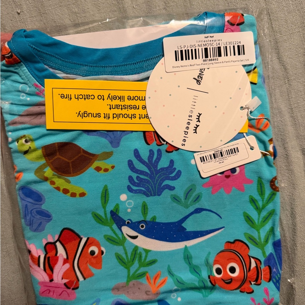 Disney Blue Finding Nemo Pajama Set